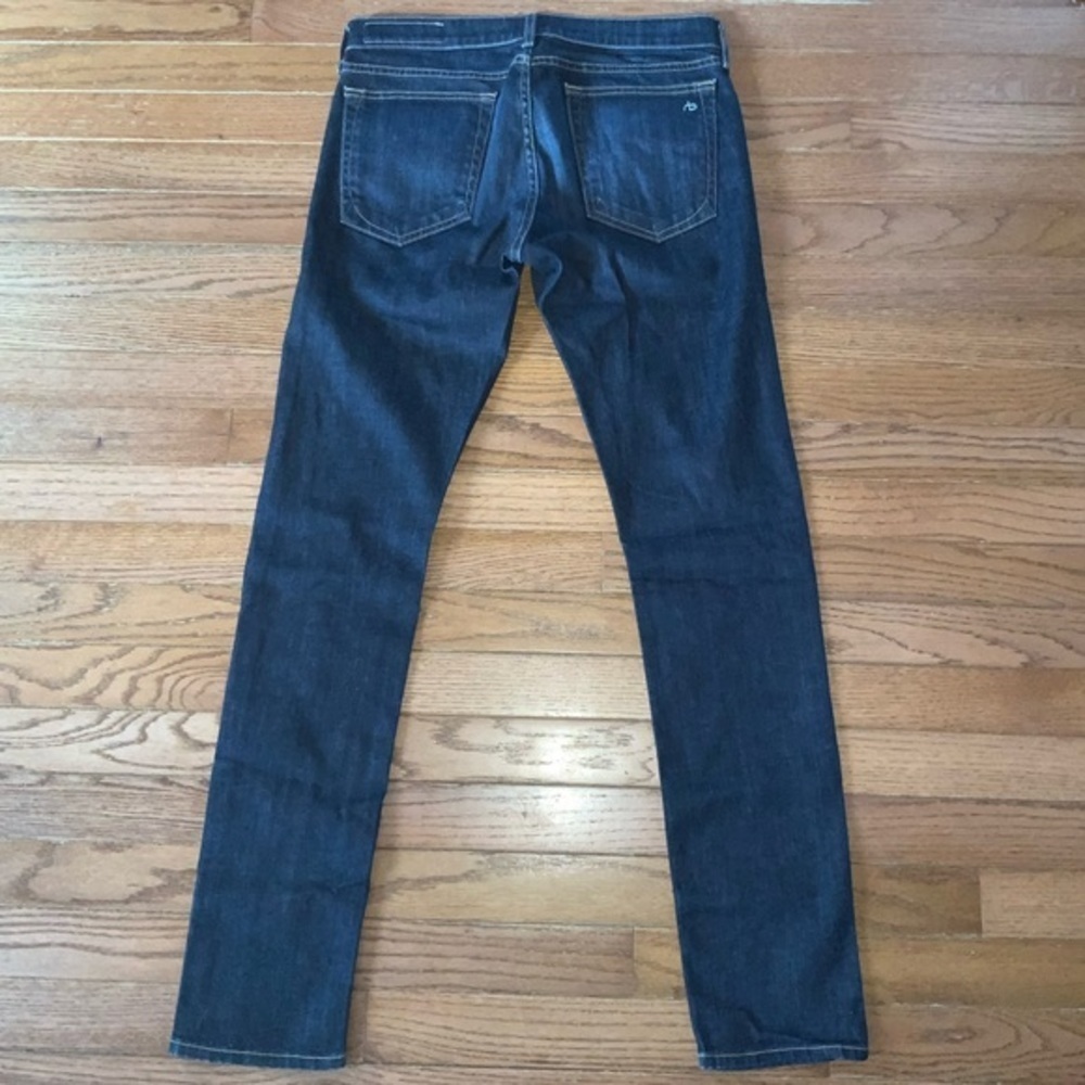 Rag & Bone Beverlys Dark Denim Skinny Jeans Size 27 - Picture 5 of 10